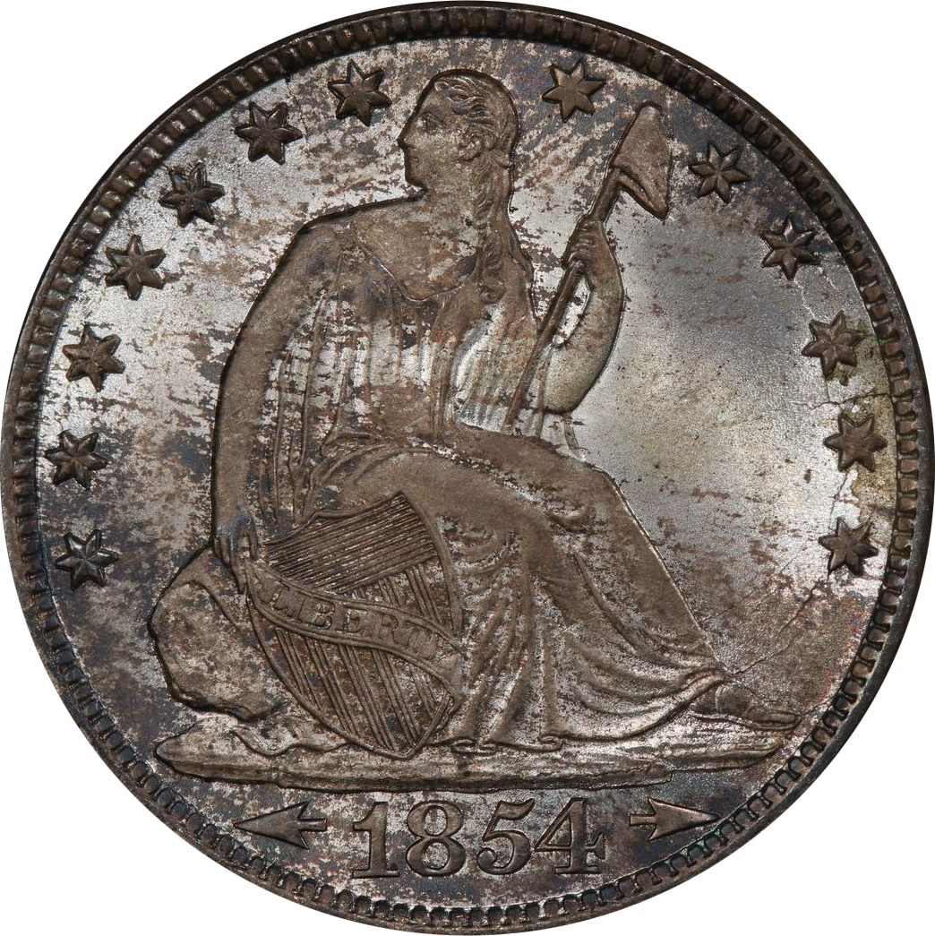 1854 O Arrows 50c Ms | Seated Liberty Half Dollars | Coin