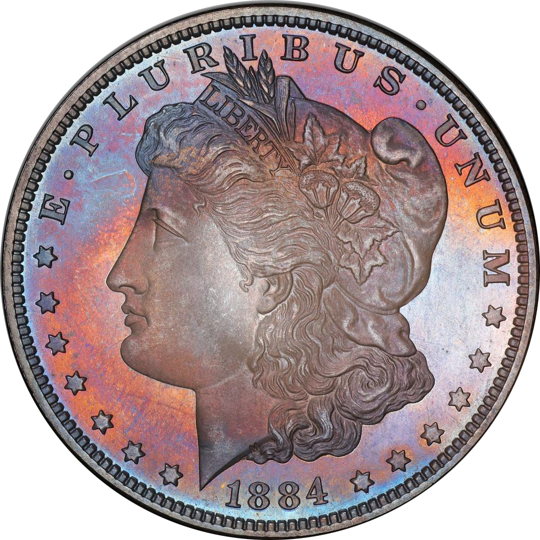 1884 1 PF Dollars Coin