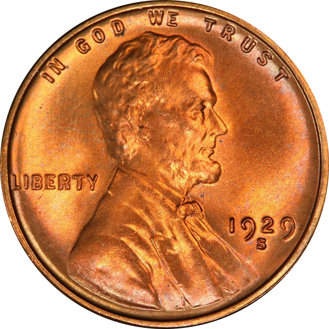 1929 S 1c Ms | Lincoln Cents - Wheat Reverse | Coin