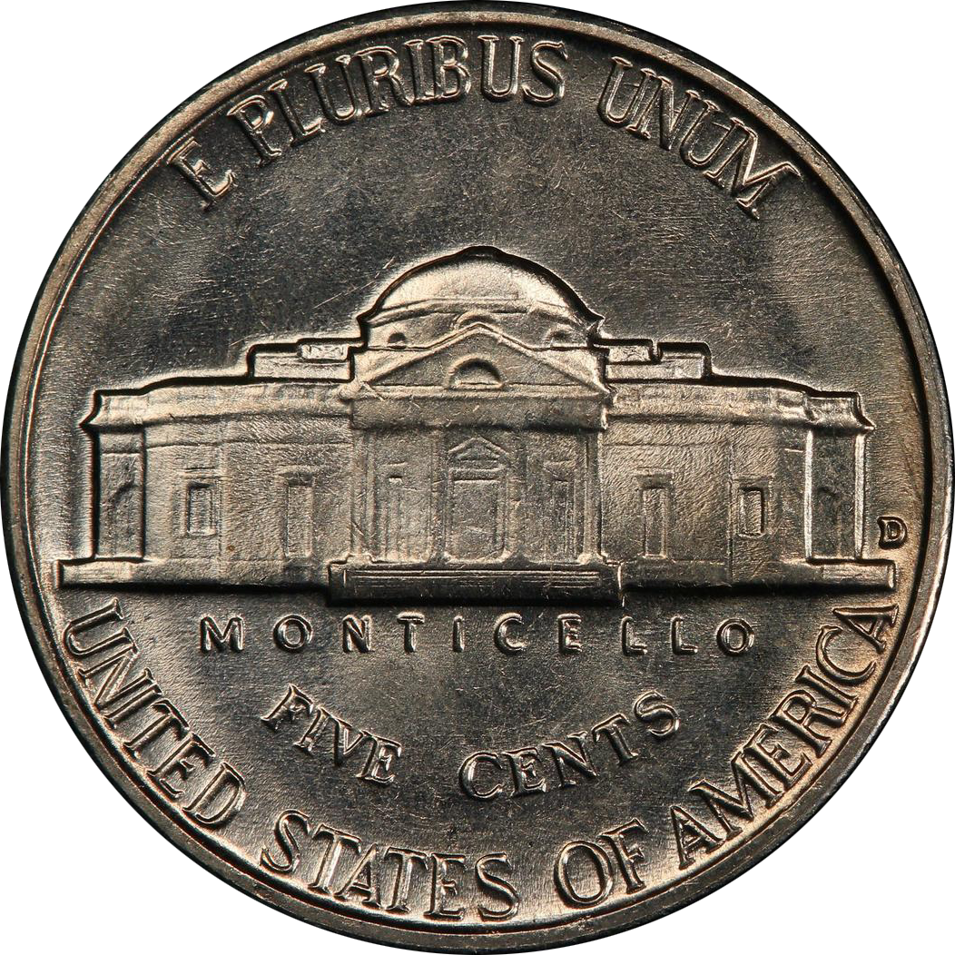 1960 D 5c Ms | Jefferson Nickels | Coin