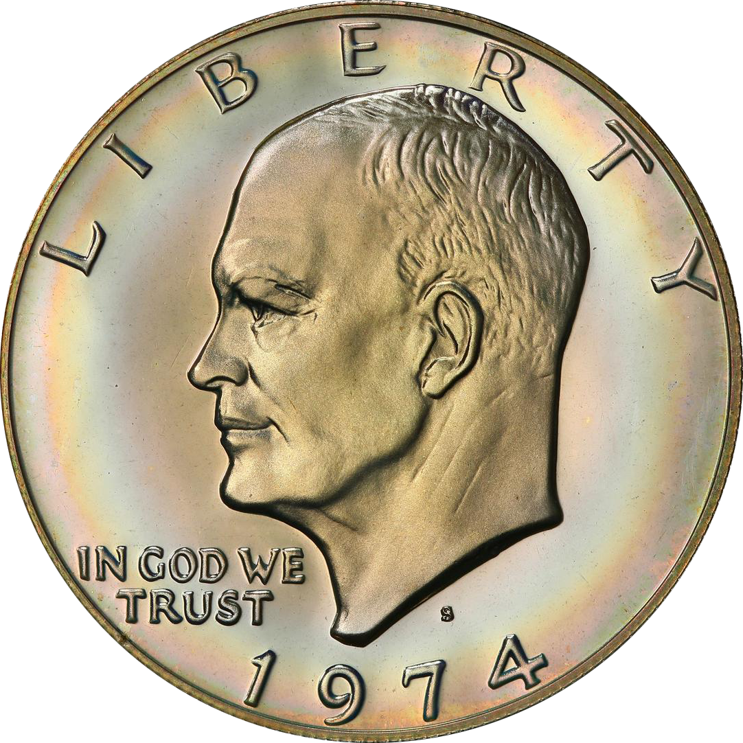 1974 S Silver 1 Pf Eisenhower Ike Dollars Coin 1974-eisenhower-uncirculated-silver-dollar
