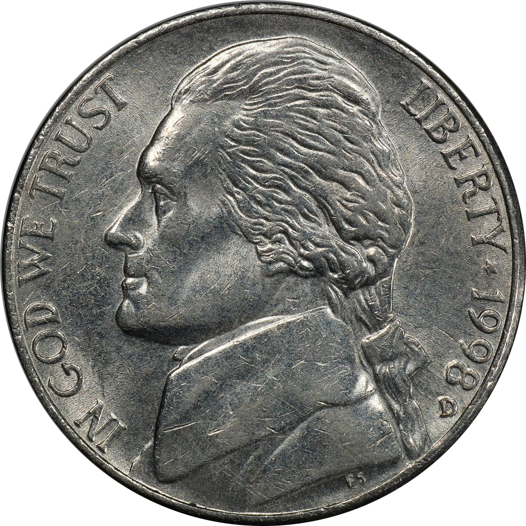1998 D 5c Ms | Jefferson Nickels | Coin