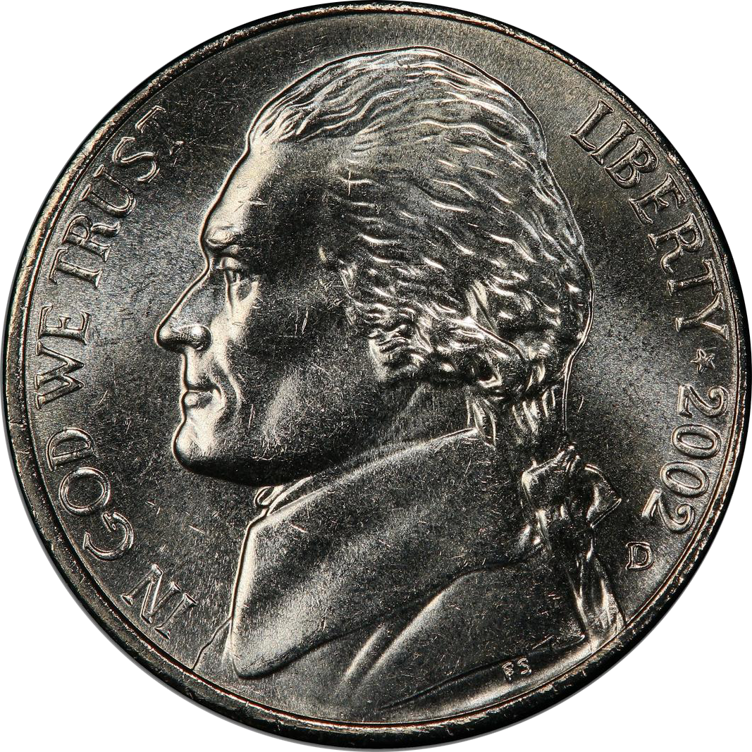 2002 D 5c Ms | Jefferson Nickels | Coin