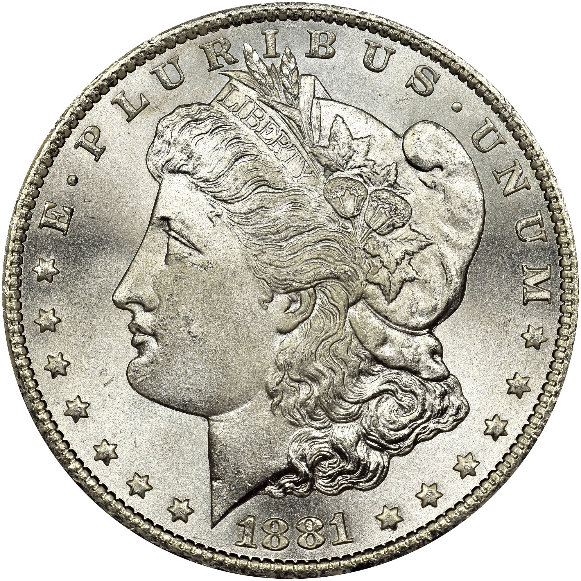 US Silver Morgan Dollar 1881-CC